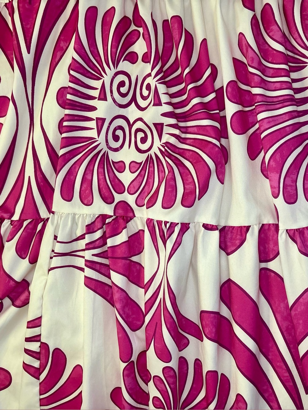 SundayUp Magenta & White Print Dress - Picture 15 of 16